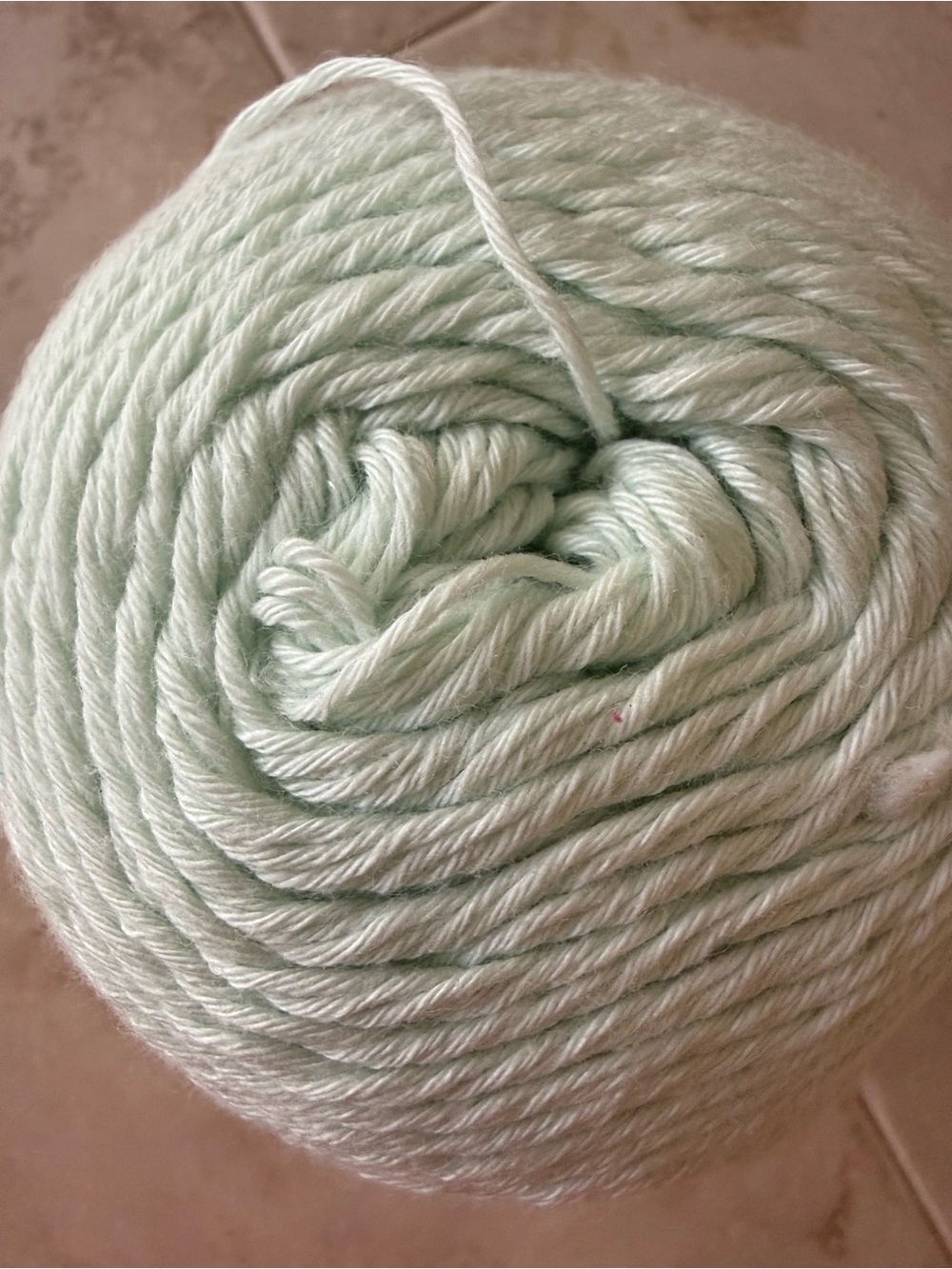 Scheepjes Whirlette Cotton/Acrylic Blend Yarn - Soft Mint Green - Picture 4 of 6